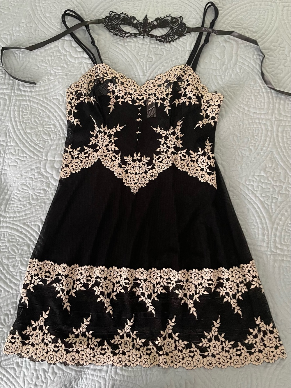 Lingerie Wacoal Black and Ivory Labeled Garment